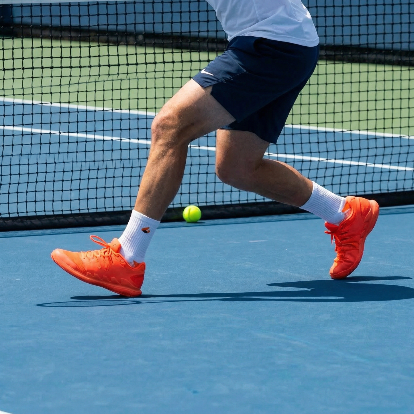 Tennis Socken Crew Lite Weiss/Orange