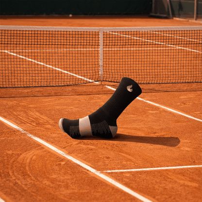 Tennis Socken Crew Lite Schwarz/Grau