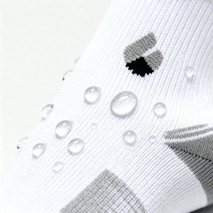 Chaussettes de Course Cheville Blanc/Gris