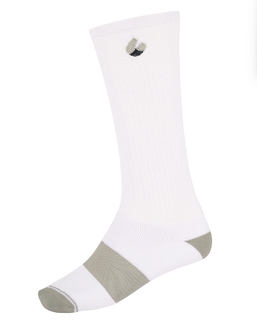 Chaussettes Compression Blanc/Gris